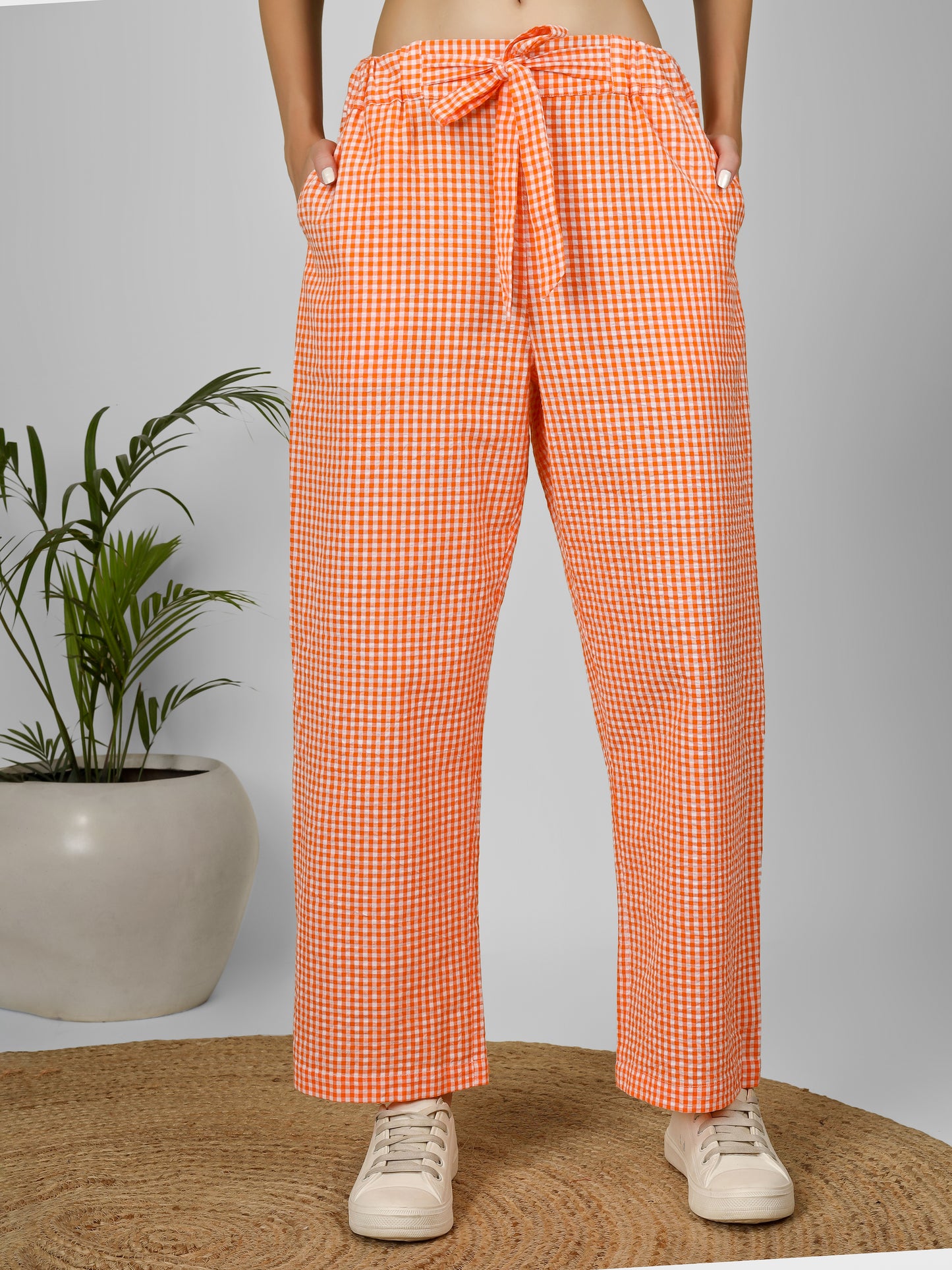 Citrus Grid Easy Pants