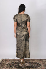 Metallic Muse Midi Dress
