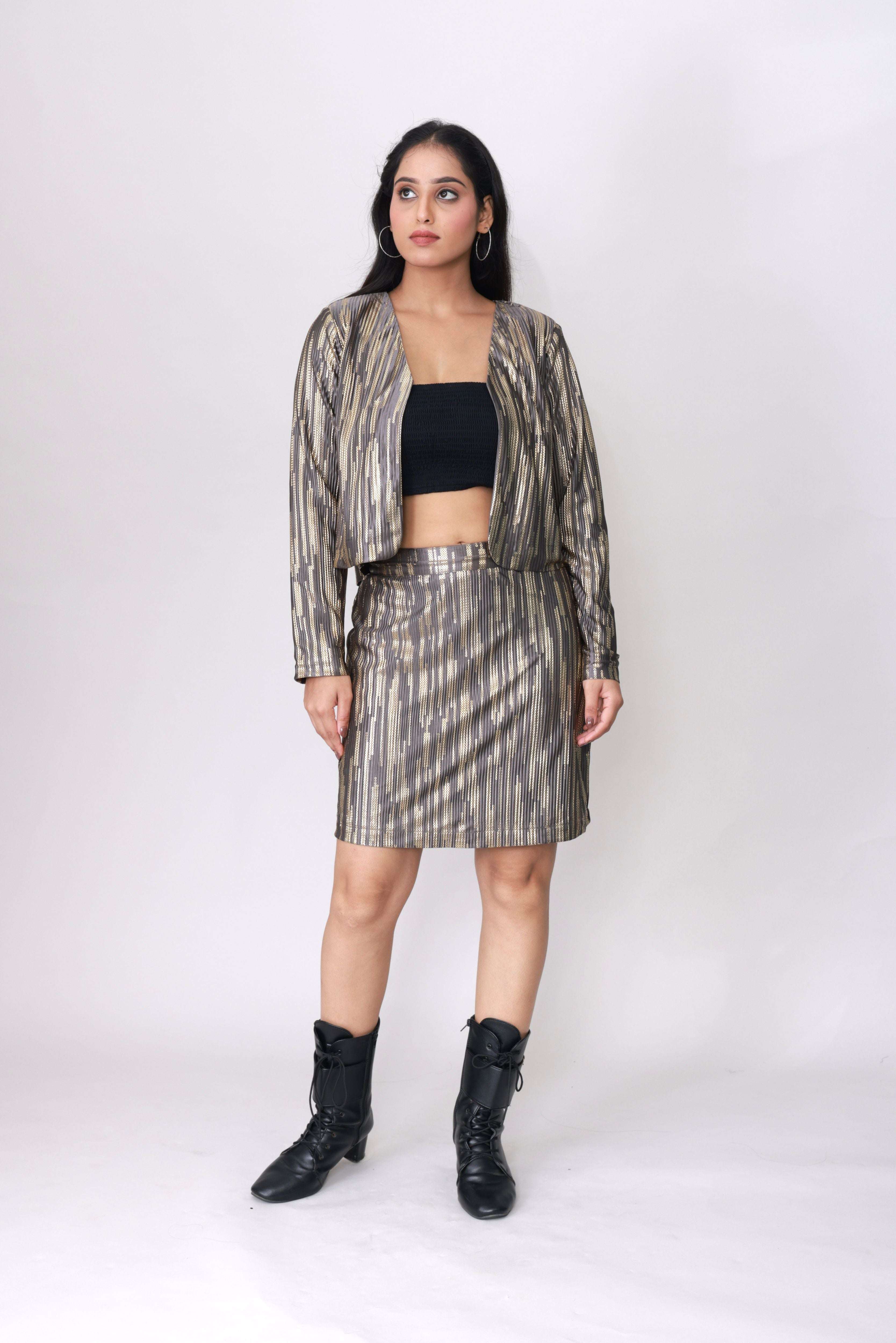 Golden Streak Co-ord Set