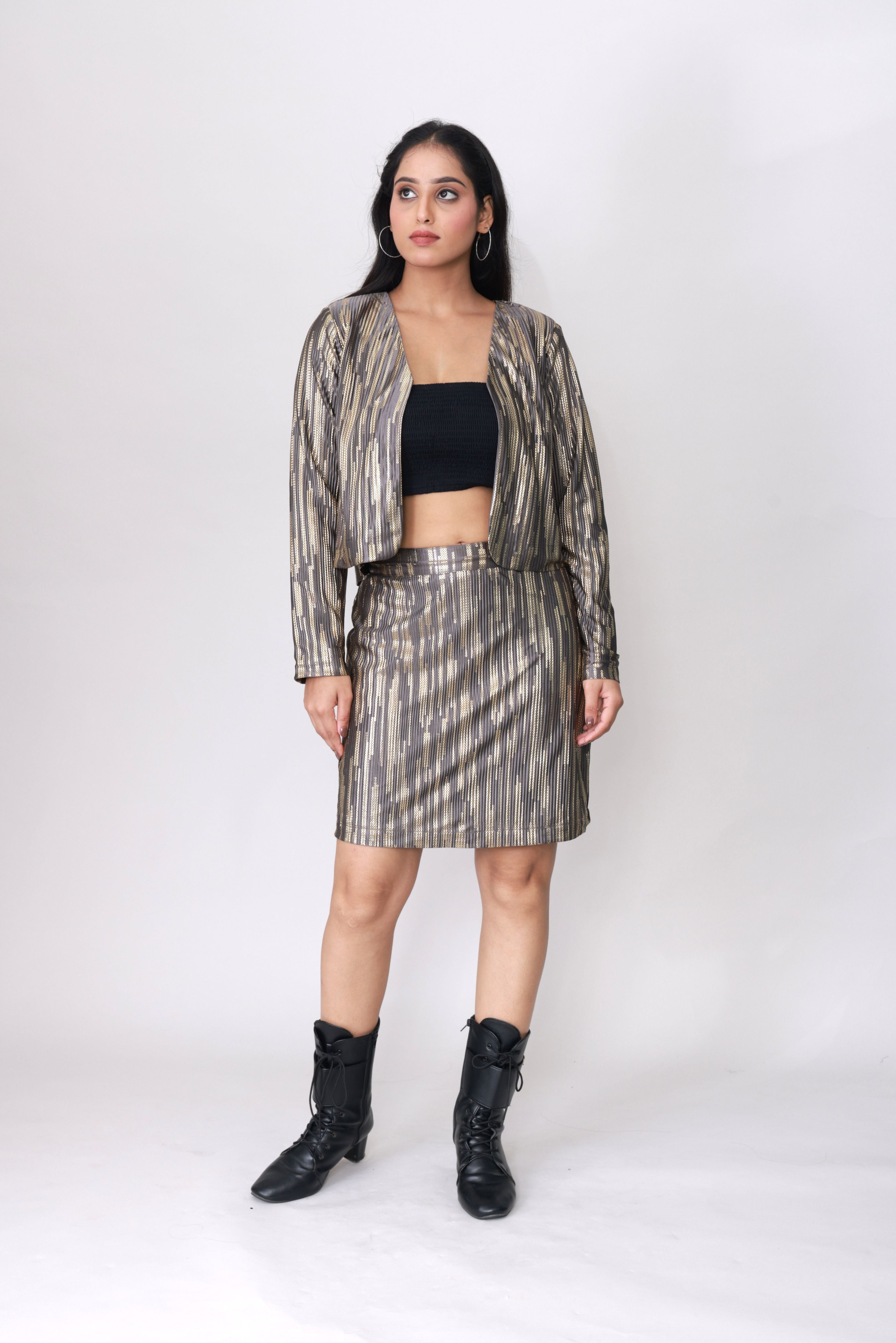 Golden Streak Co-ord Set