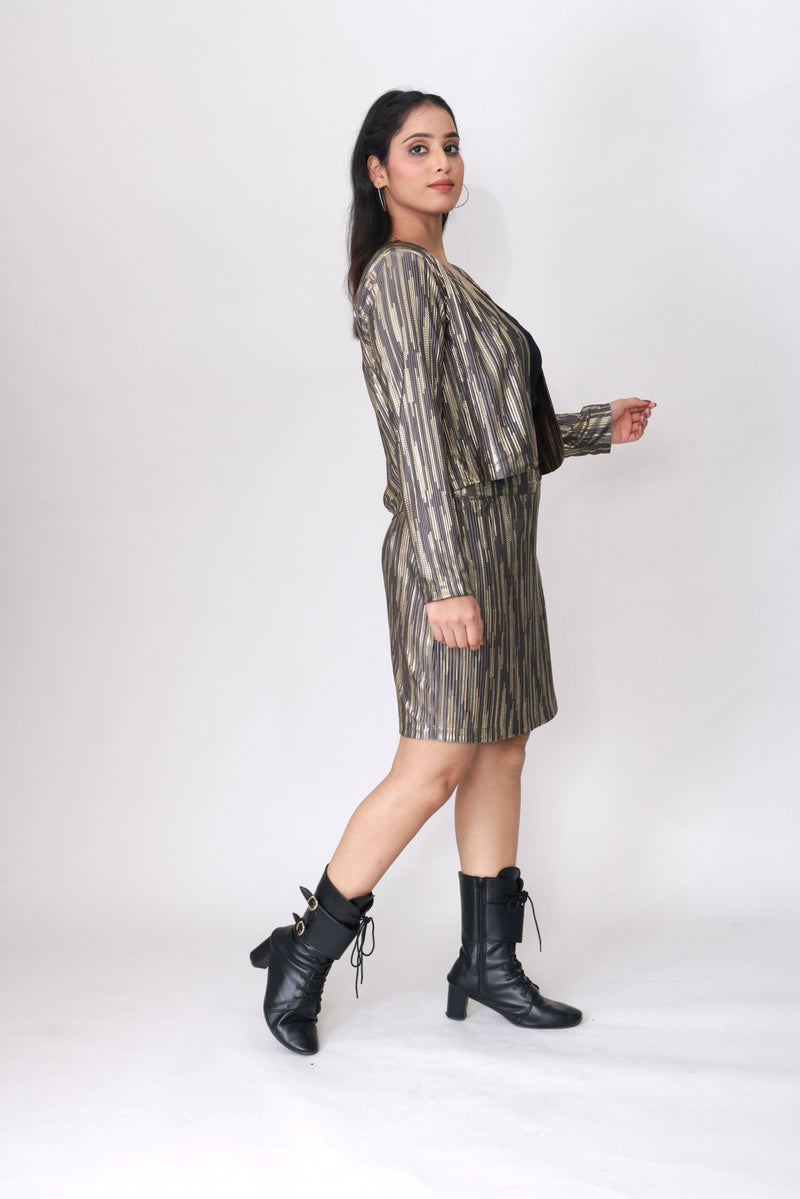 Golden Streak Co-ord Set