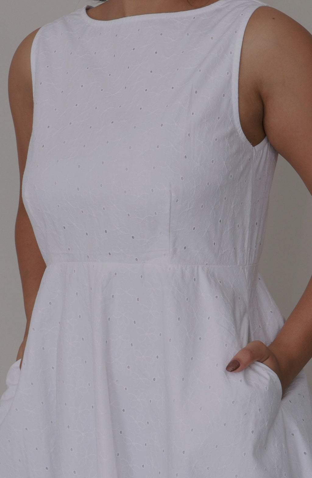 Summer Serenity Schiffli Fit & Flare Dress