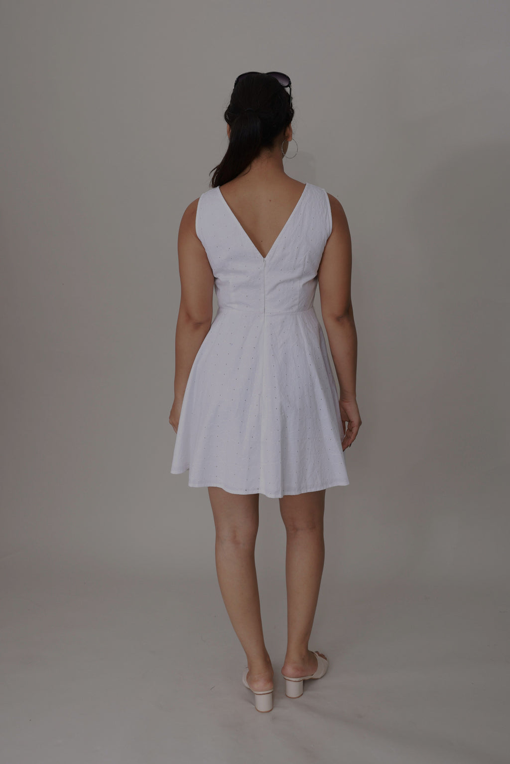 Summer Serenity Schiffli Fit & Flare Dress