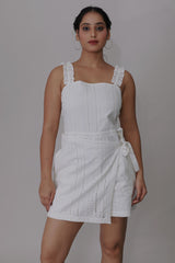Luna Eyelet Wrap Romper