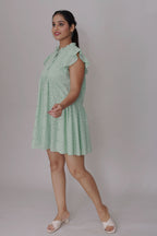 Mint Whispers Schiffli Dress