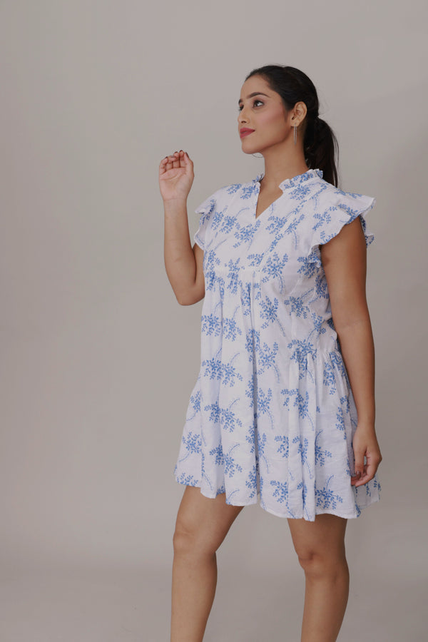 Blue Breeze Schiffli Dress