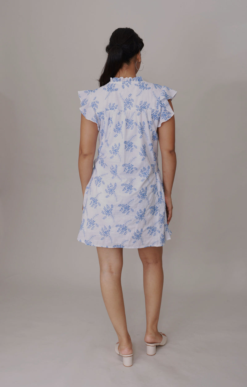 Blue Breeze Schiffli Dress