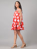 Flirty Floral Dress - Red Bloom