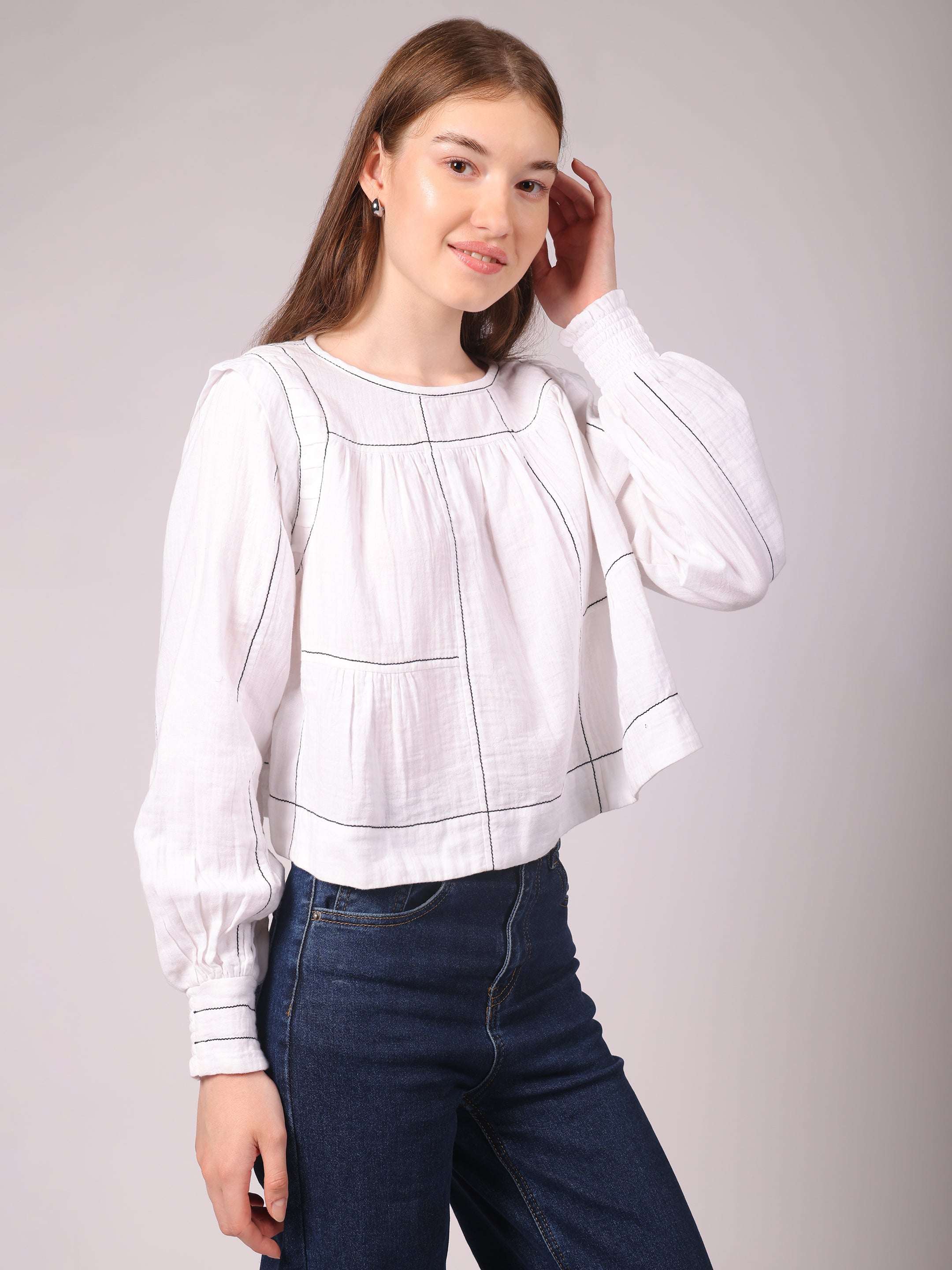 Swing Crop Top Summer White