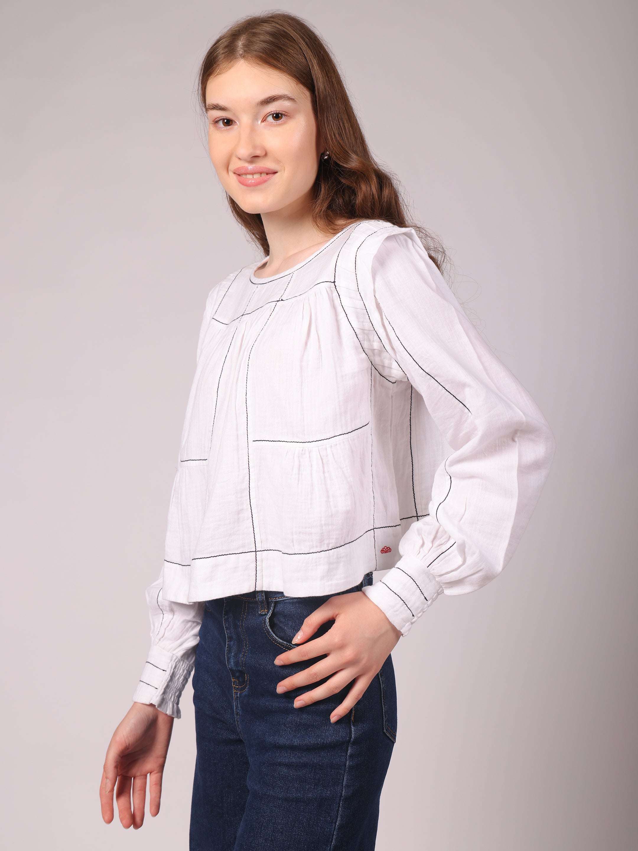 Swing Crop Top Summer White