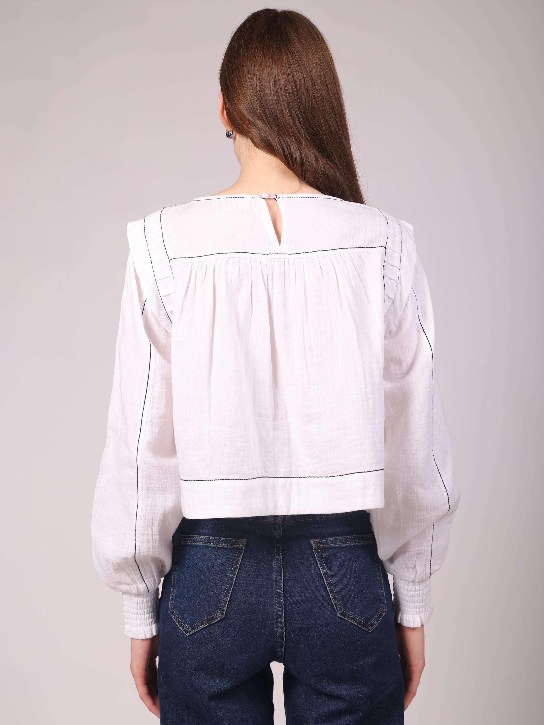 Swing Crop Top Summer White