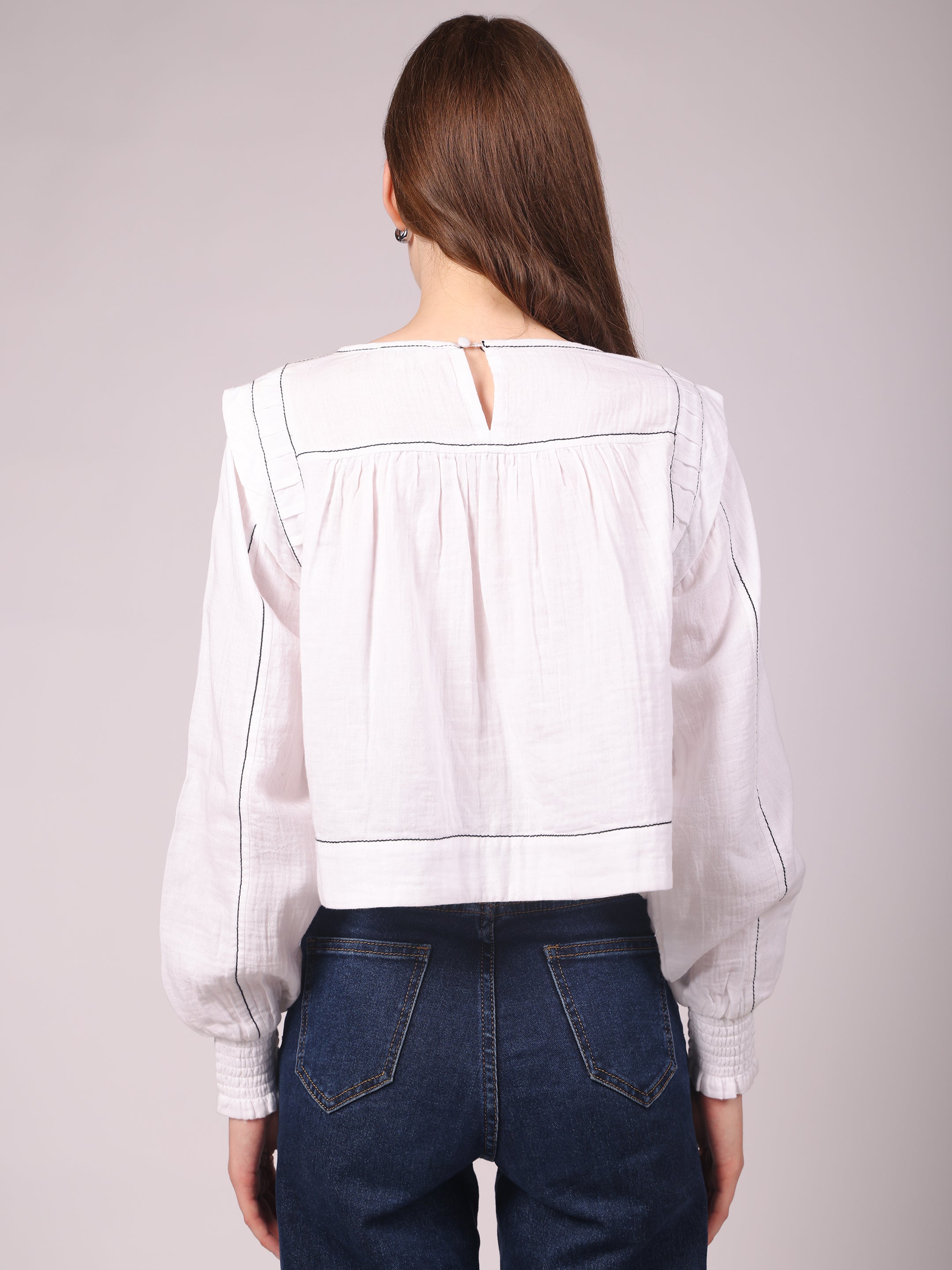 Swing Crop Top Summer White