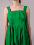 Green Spell Pleated Dress