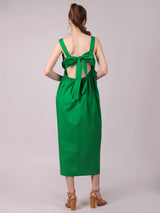 Green Spell Pleated Dress