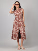 Serena Zippered Dress- Clay Blossom