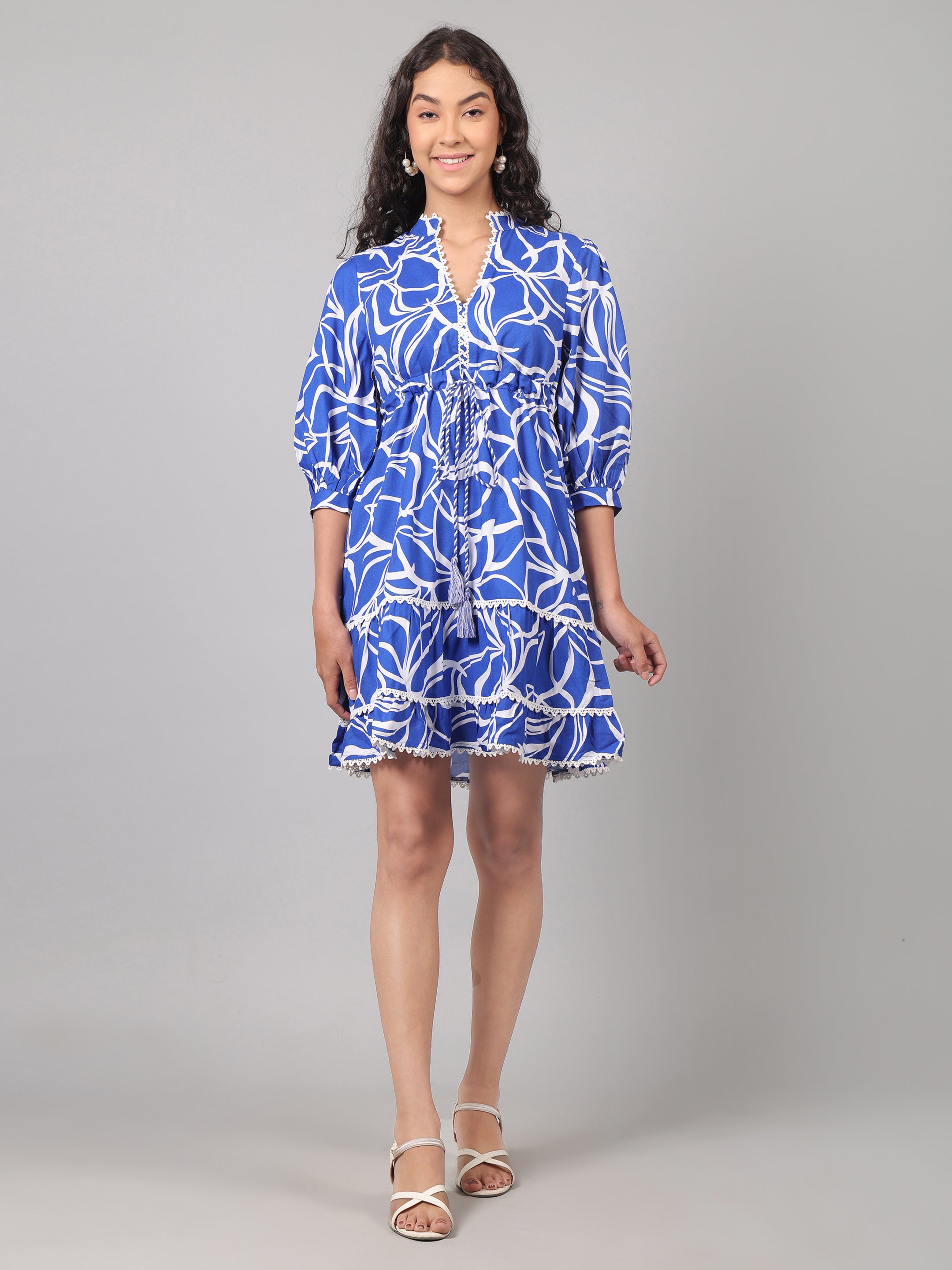 Ella Mini Dress - Skywave Blue