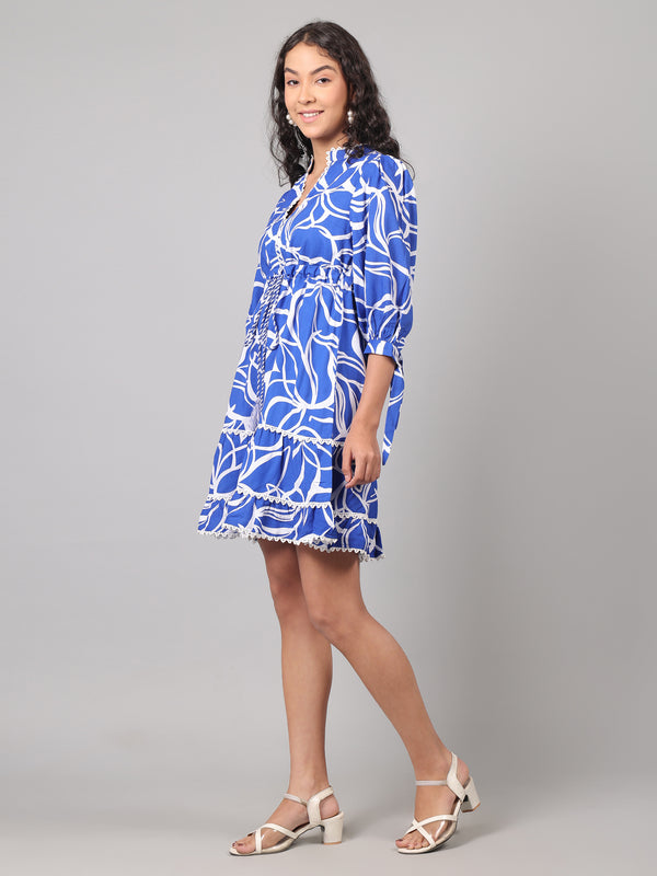 Ella Mini Dress - Skywave Blue