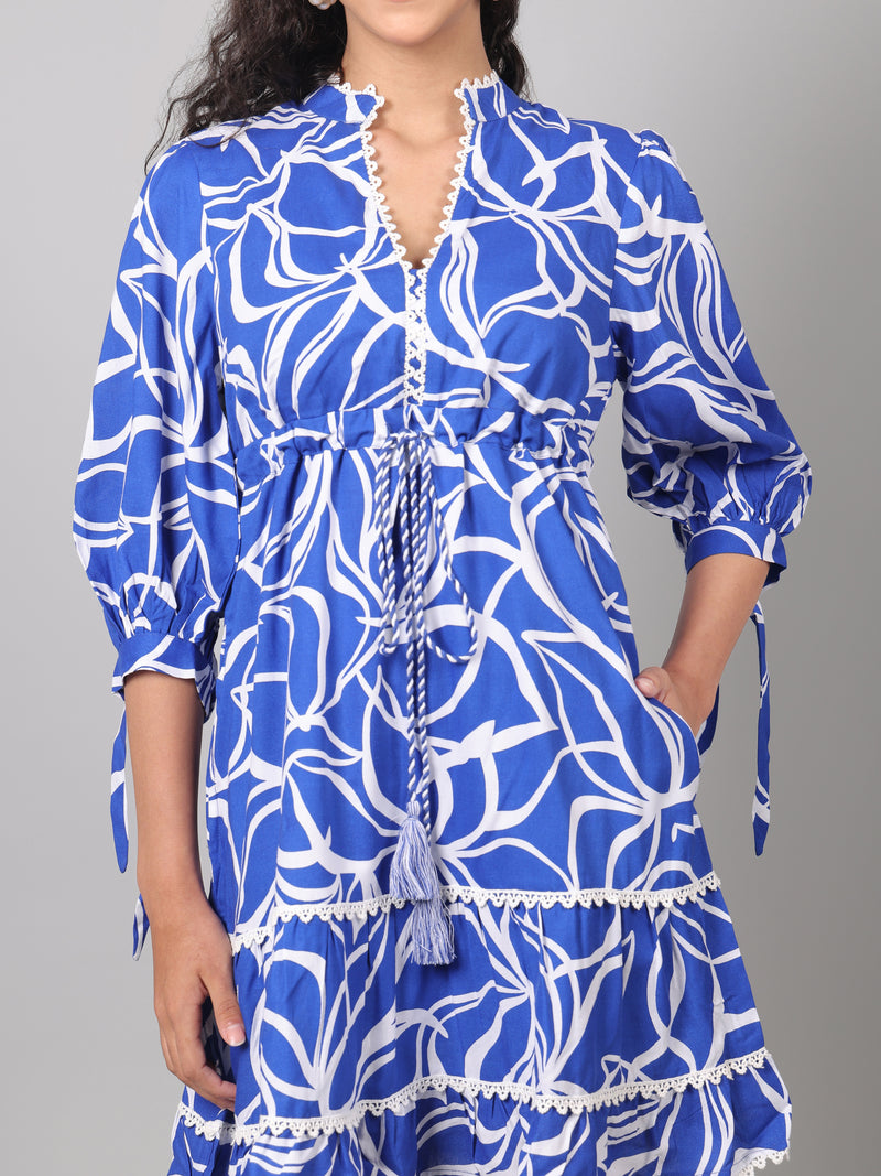 Ella Mini Dress - Skywave Blue