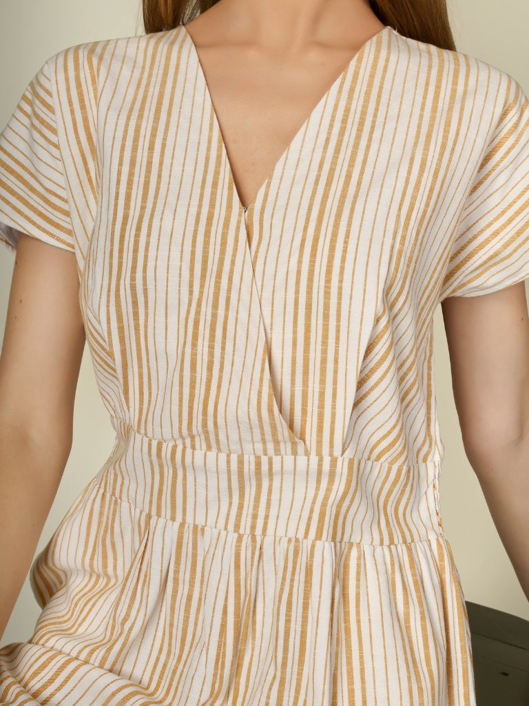 Golden Stripe Playsuit