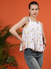Floral Printed Summery Casual Cotton & Linen Bloom Top