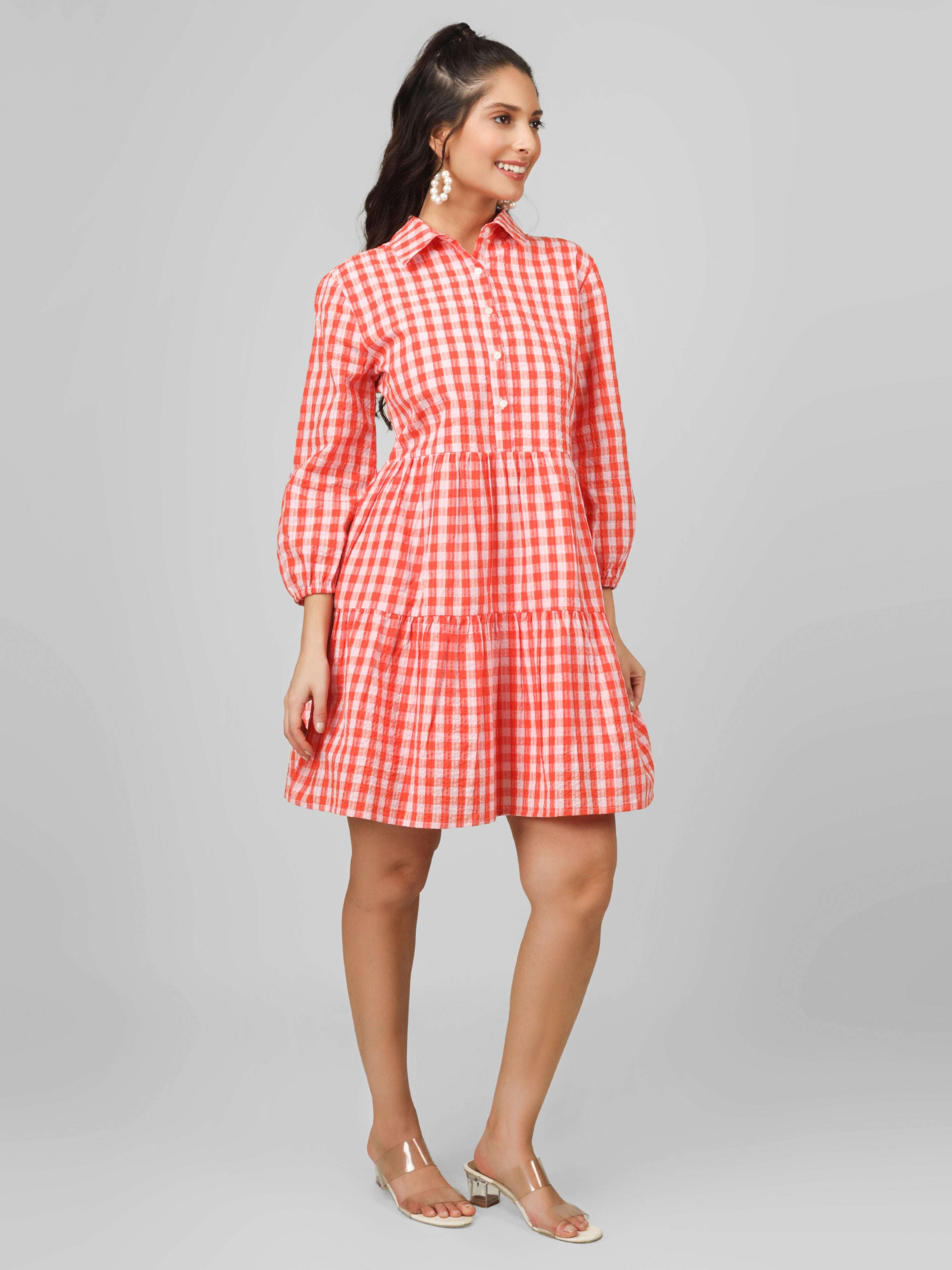 Ginger Gingham Dress