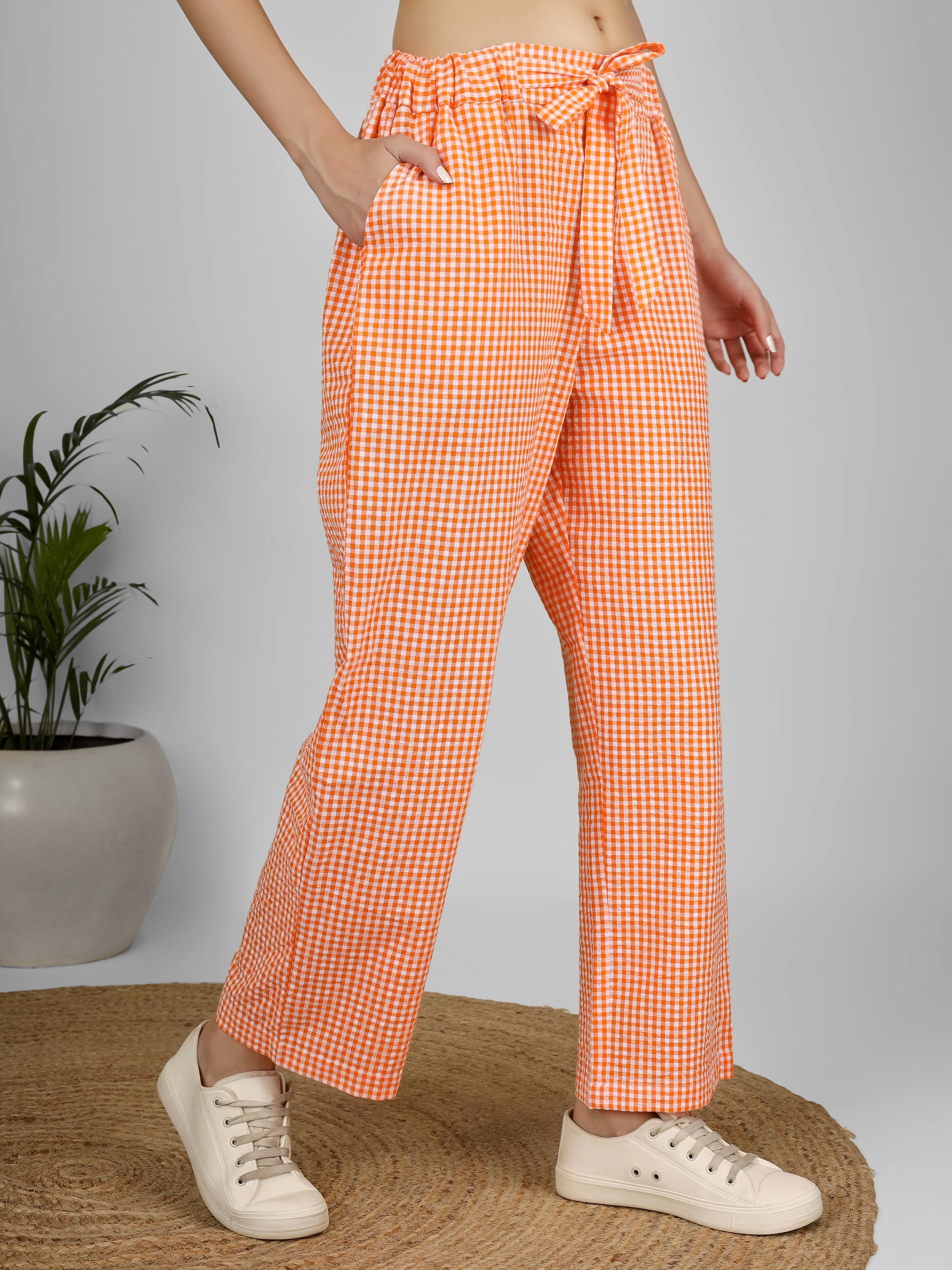 Citrus Grid Easy Pants