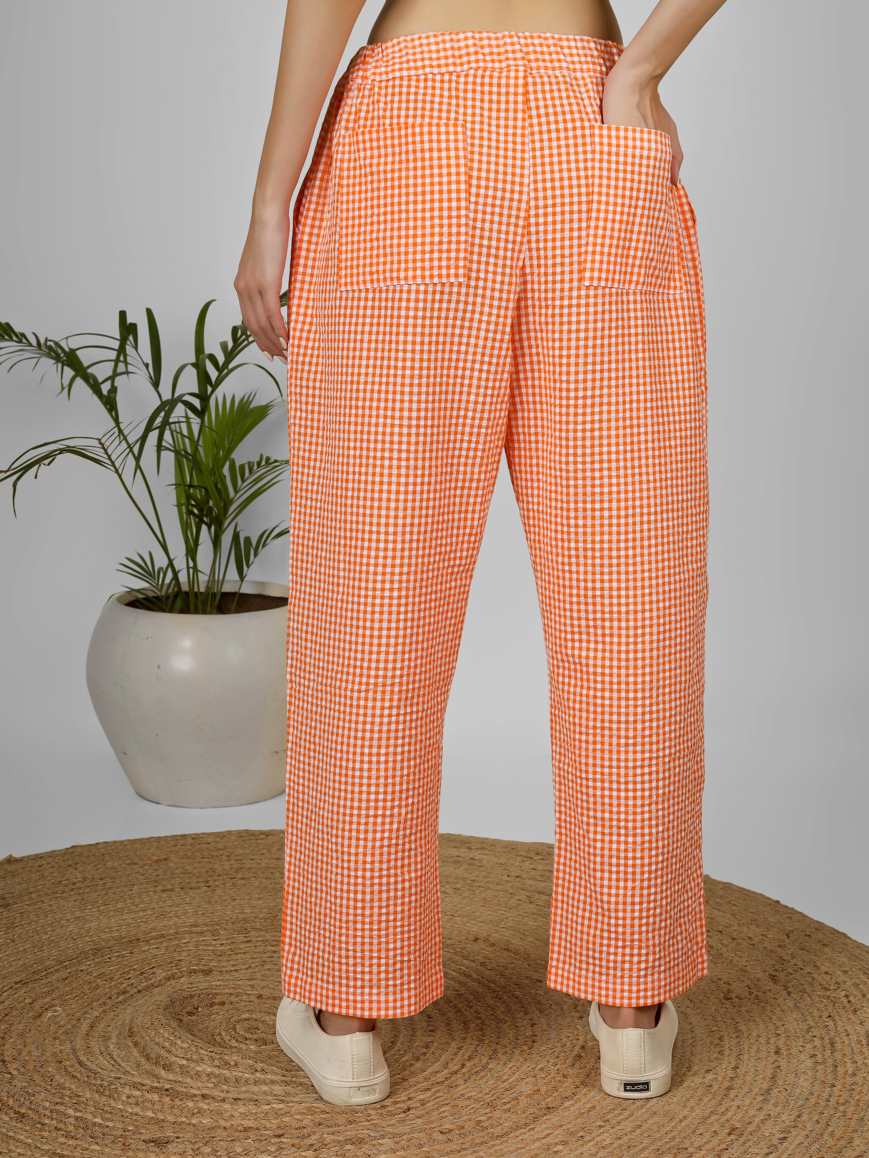 Citrus Grid Easy Pants