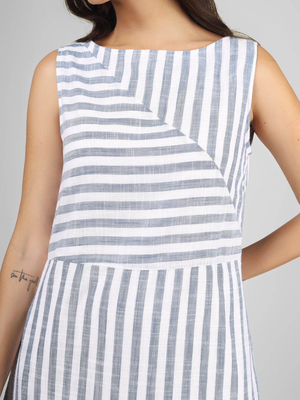 Coastal Breeze Striped Maxi Dress