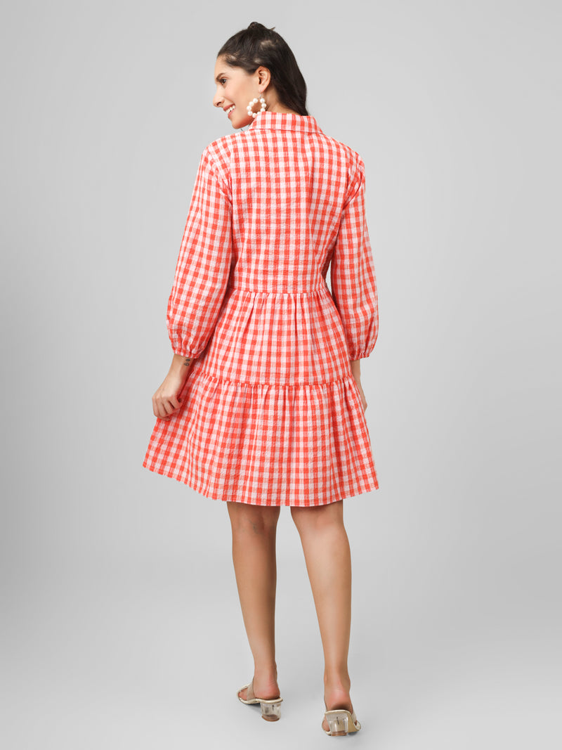 Ginger Gingham Dress
