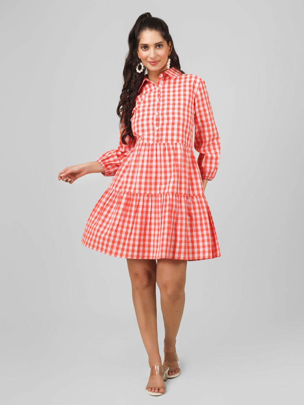 Ginger Gingham Dress