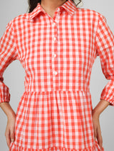 Ginger Gingham Dress