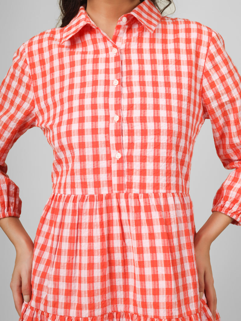 Ginger Gingham Dress