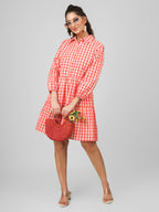 Ginger Gingham Dress