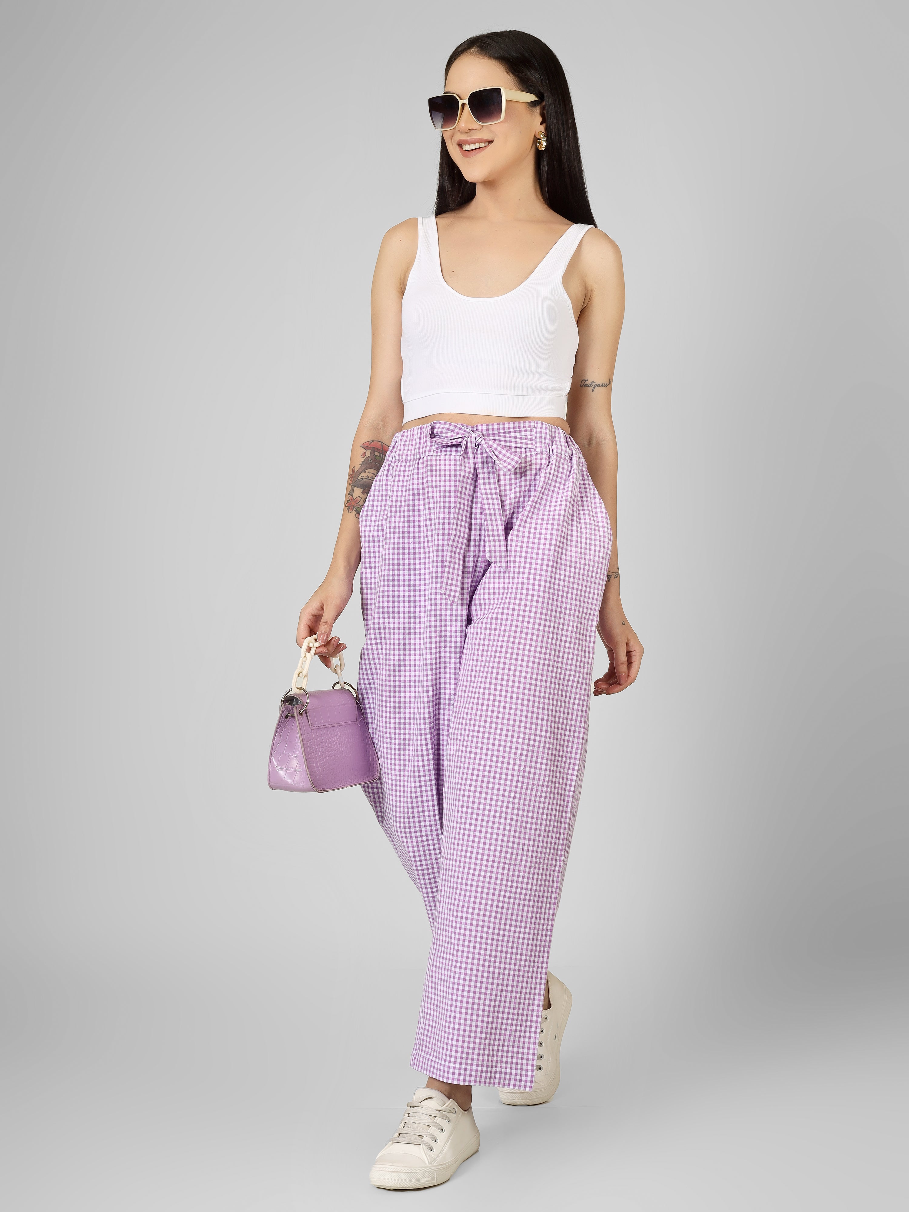 Citrus Grid Easy Pants
