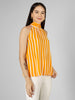 Sunburst Striped Halter Neck Top