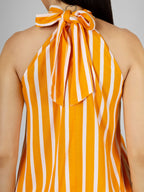 Sunburst Striped Halter Neck Top
