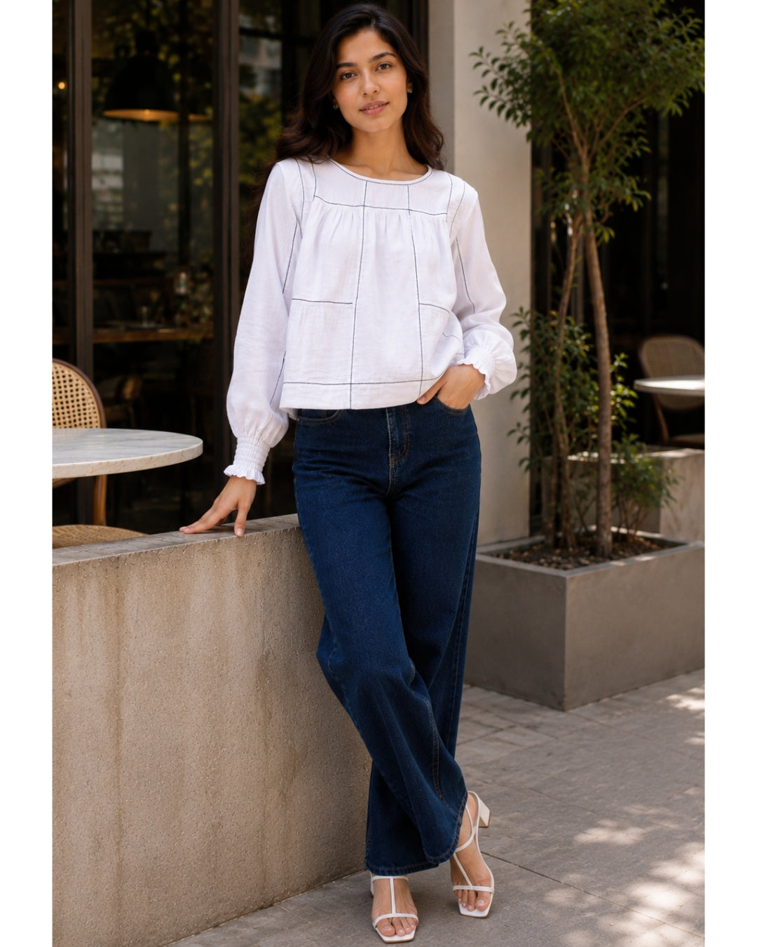 Swing Crop Top Summer White