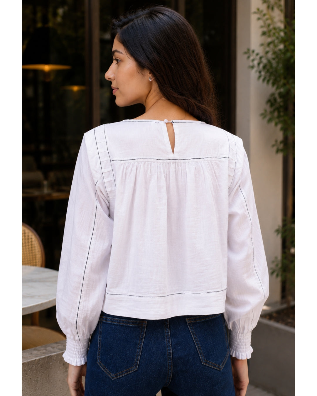 Swing Crop Top Summer White