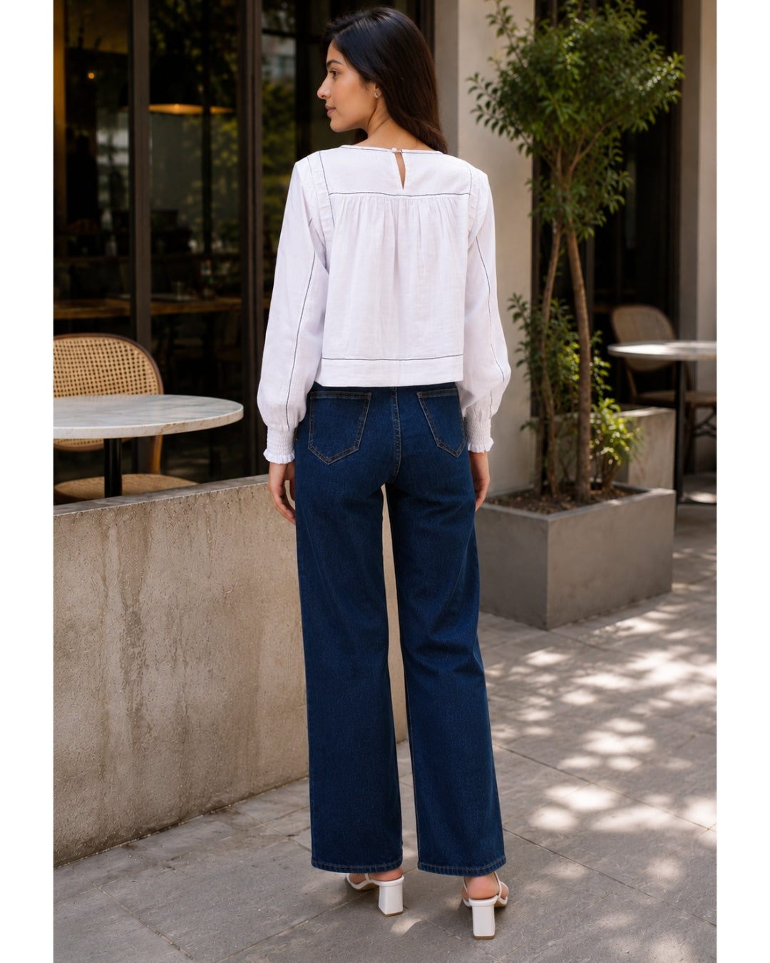 Swing Crop Top Summer White
