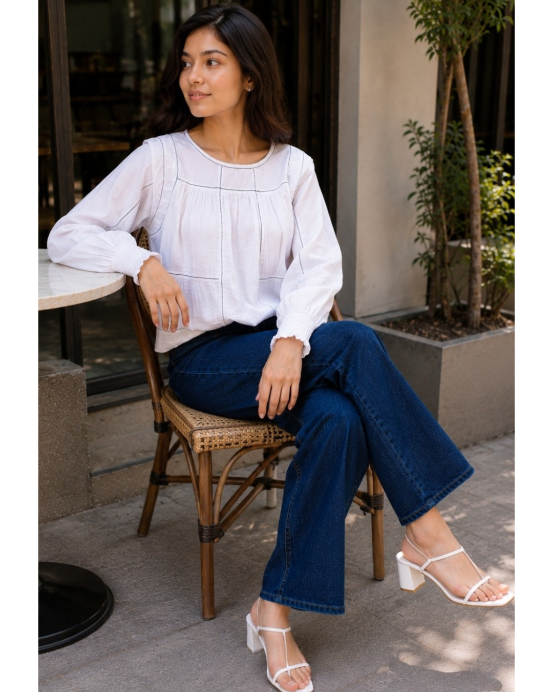 Swing Crop Top Summer White