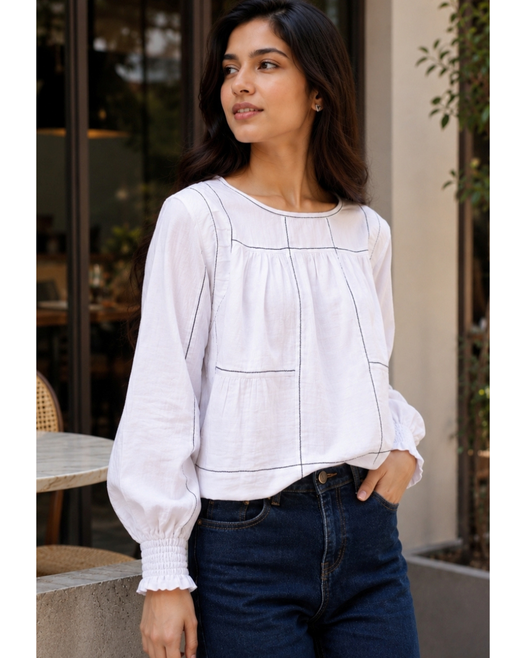 Swing Crop Top Summer White