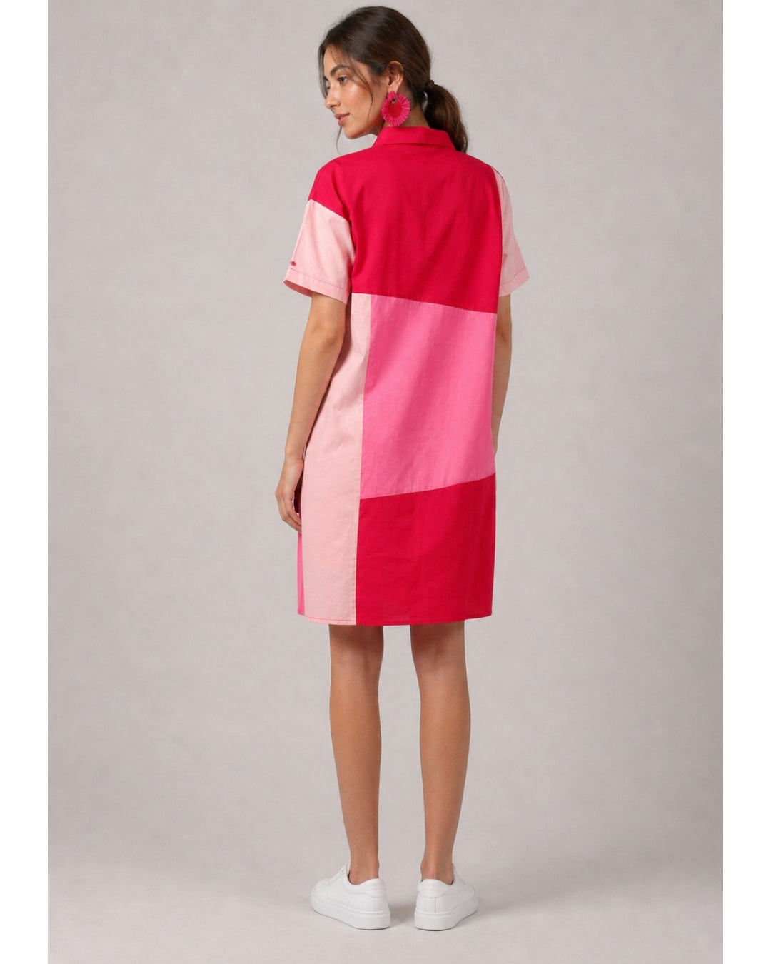 Pink Prism Shirt Dress