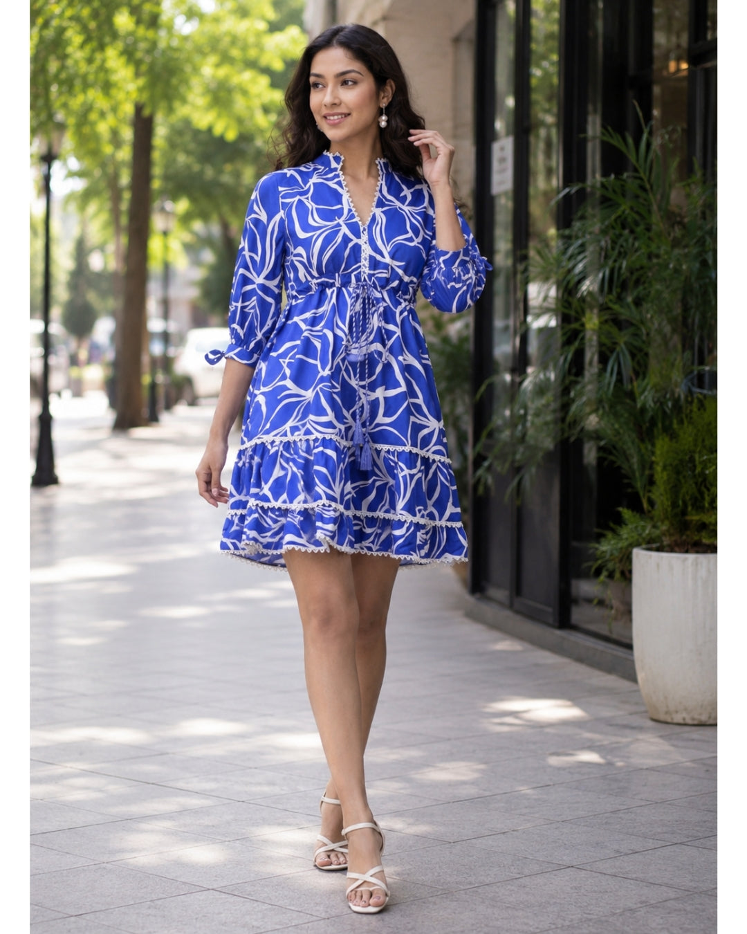 Ella Mini Dress - Skywave Blue