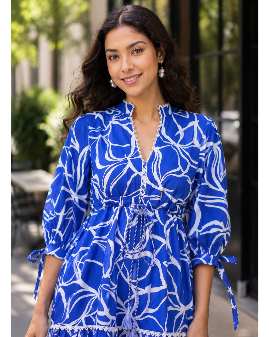 Ella Mini Dress - Skywave Blue