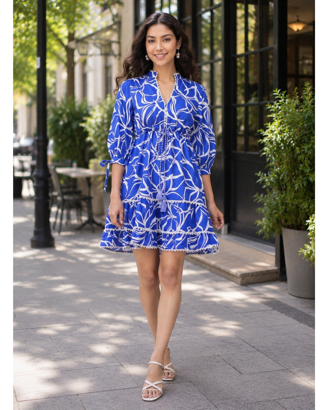 Ella Mini Dress - Skywave Blue