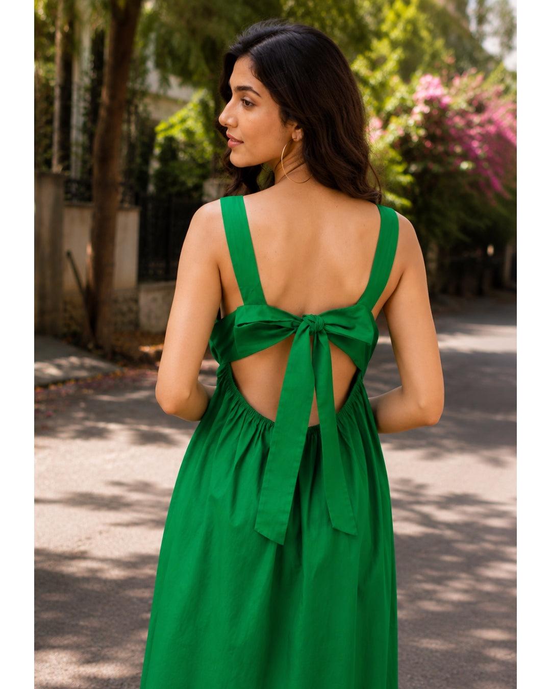 Green Spell Pleated Dress